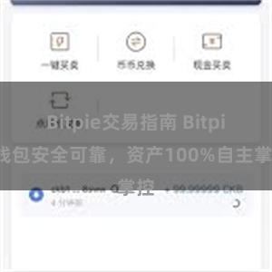 Bitpie交易指南 Bitpie钱包安全可靠，资产100%自主掌控