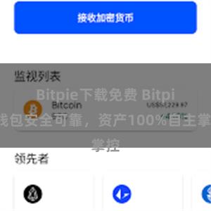 Bitpie下载免费 Bitpie钱包安全可靠，资产100%自主掌控