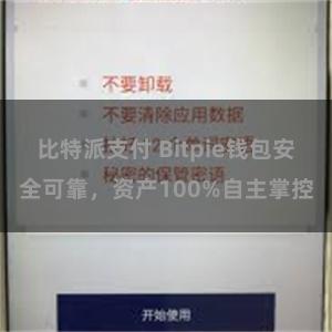 比特派支付 Bitpie钱包安全可靠，资产100%自主掌控