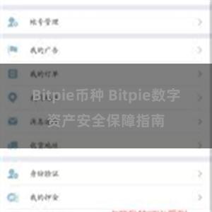 Bitpie币种 Bitpie数字资产安全保障指南