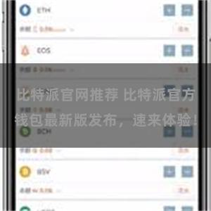 比特派官网推荐 比特派官方钱包最新版发布，速来体验！